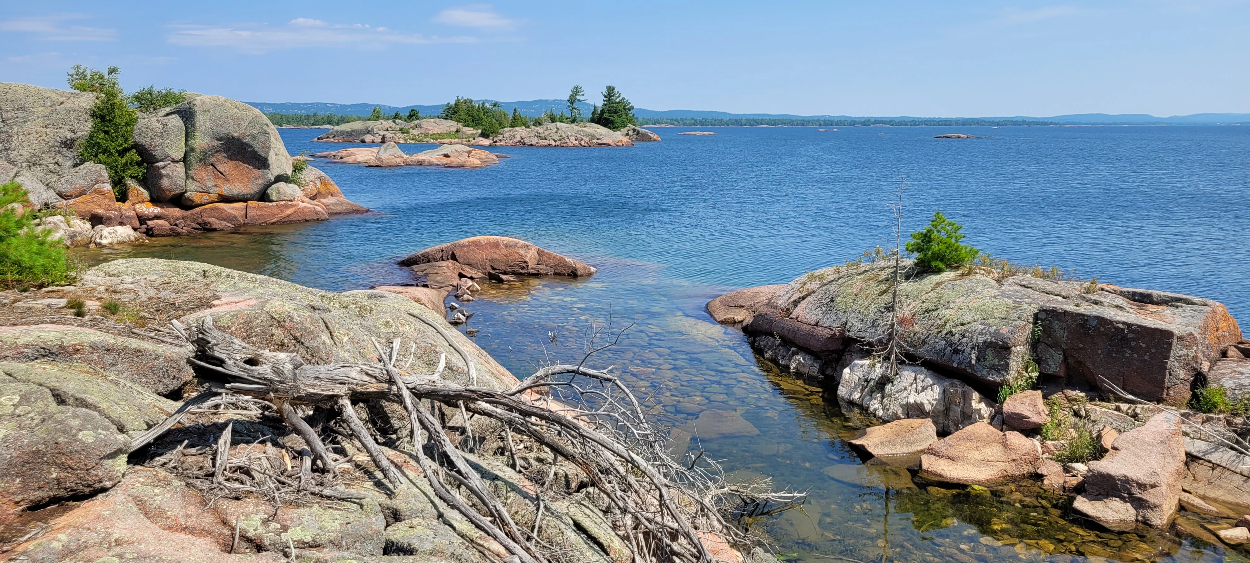 View from the Benjamin Islands in Northern, Ontario, Canada