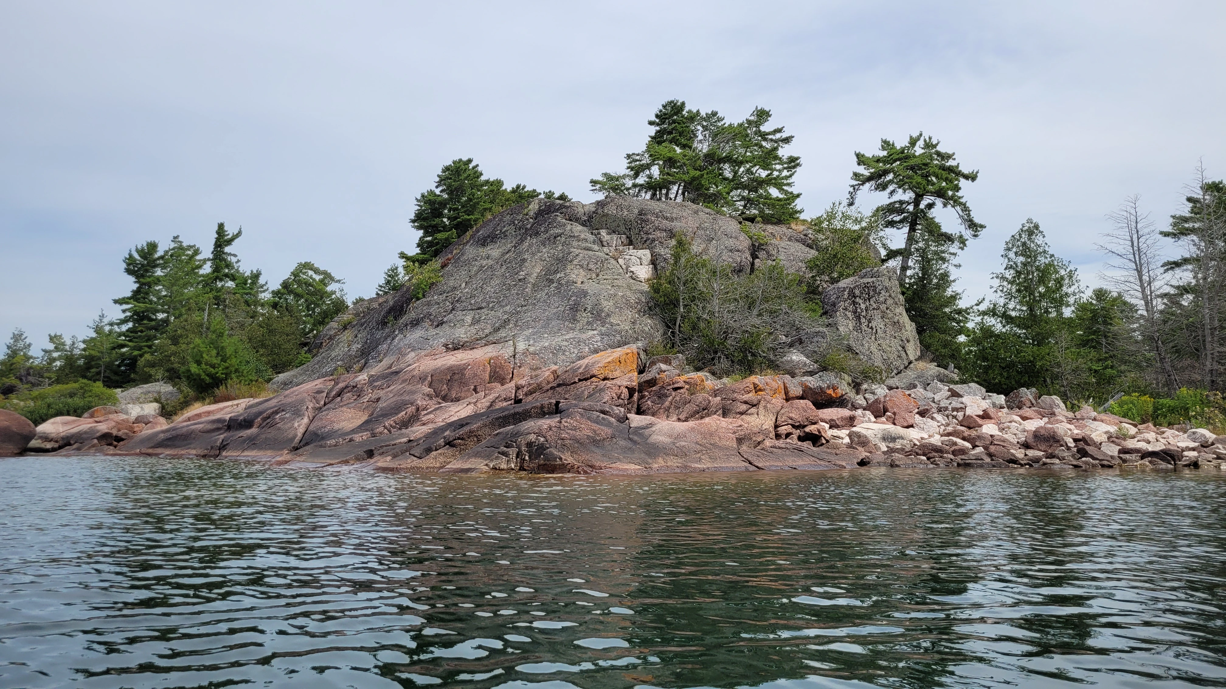 A rock formation on North Benjamin Island in Northern Ontrario, Canada