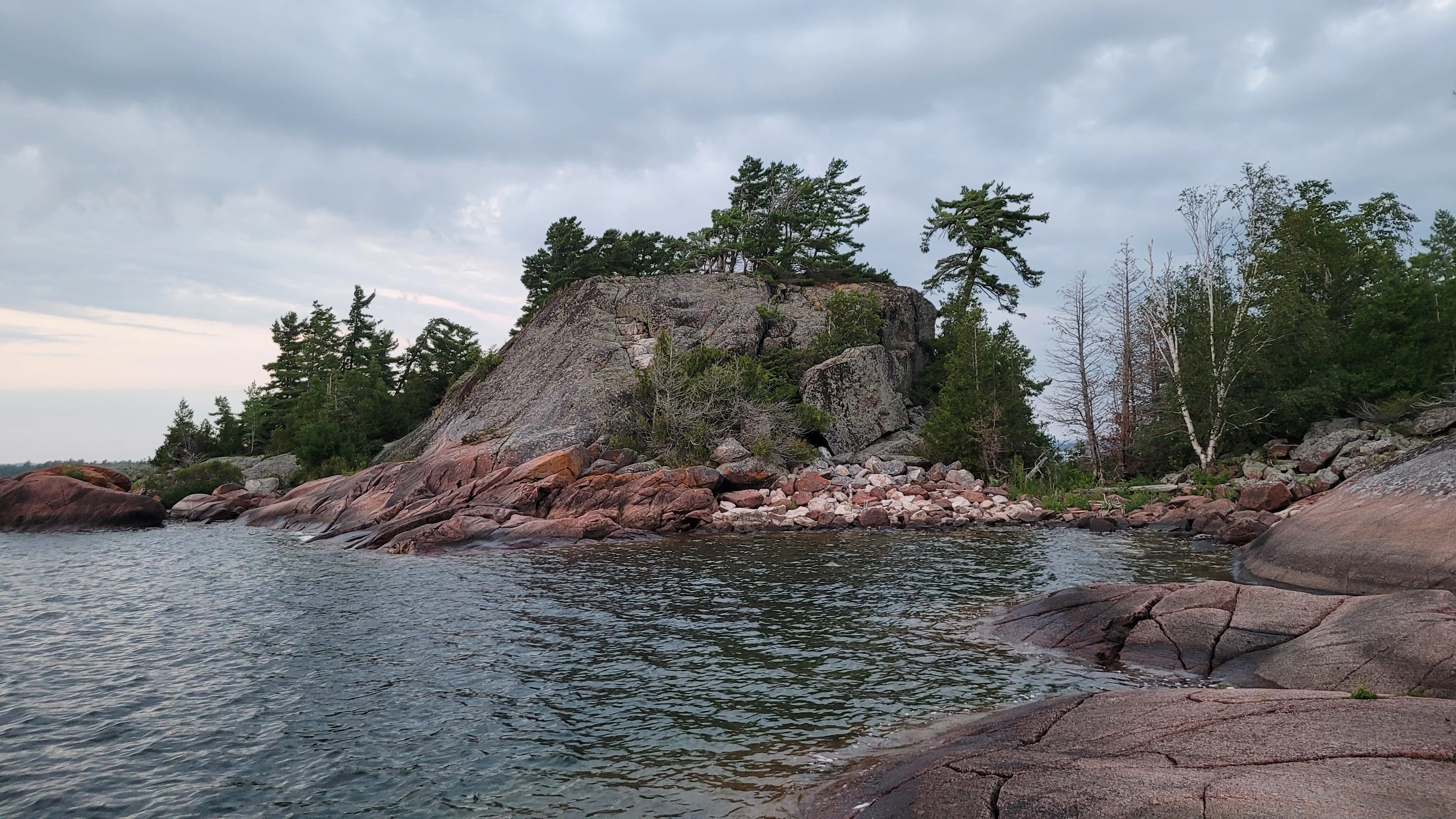 A stunning shoreline along the Benjamin Islands in Northern Ontrario, Canada