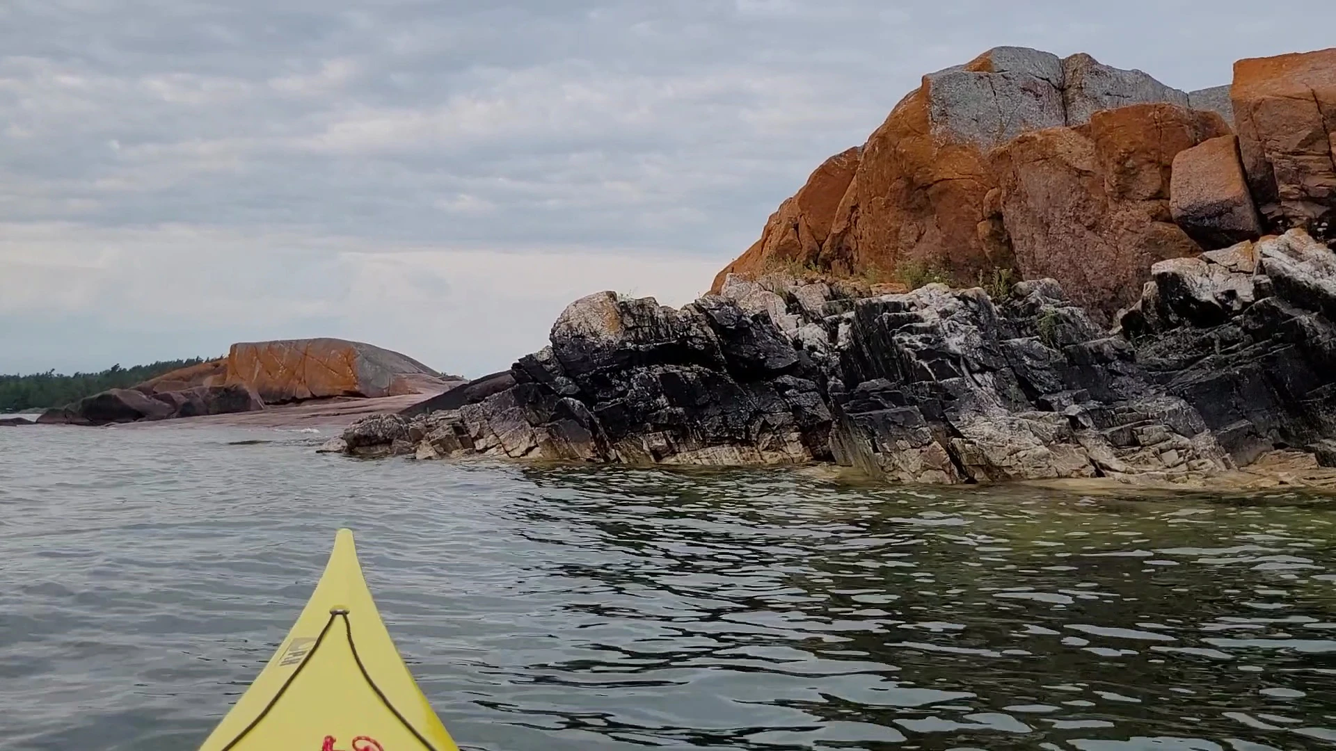 The Sow and Pigs rock Islands near the Benjamin Islands in Northern Ontrario, Canada