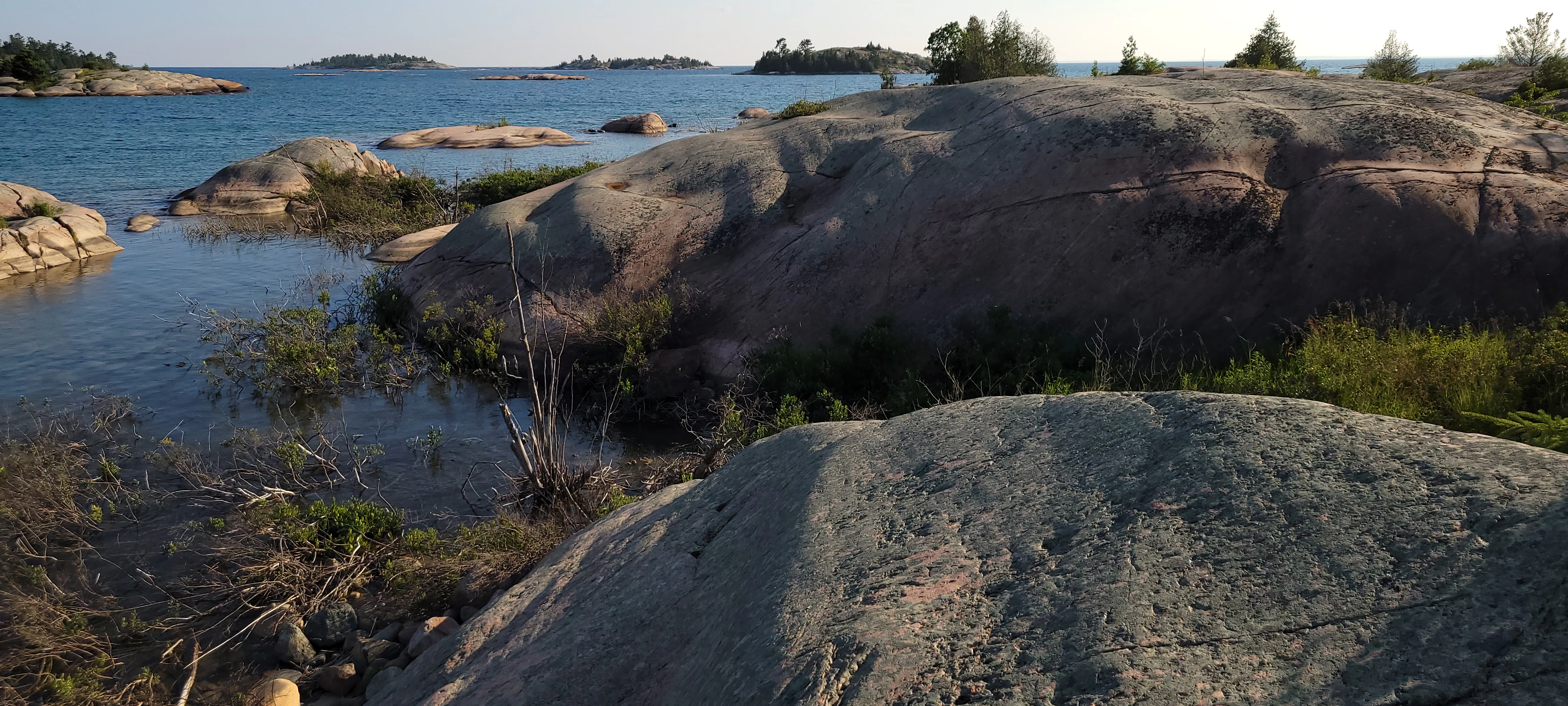 View of LeHayes Island near Phillip Edward Island in Georgian Bay Ontario Canada